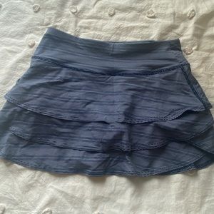 striped athleta tennis skirt